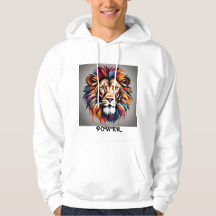 Moletom Design de Hoodie, masculina, no poder do leão