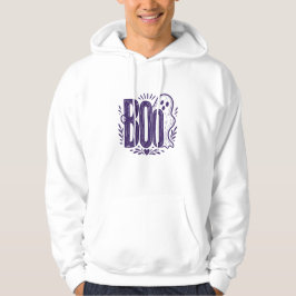 Moletom Design de Linocut de Fantasma Boo de Halloween