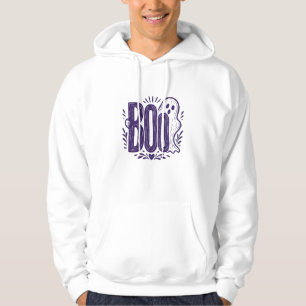 Moletom Design de Linocut de Fantasma Boo de Halloween