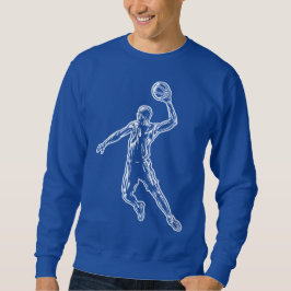 Moletom Design de Luz de Enterro de Jogador de Basquete