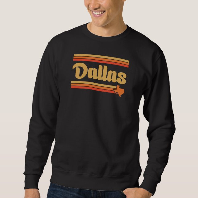 Moletom Design de Mapa de Dallas no Texas para orgulhoso D (Frente)