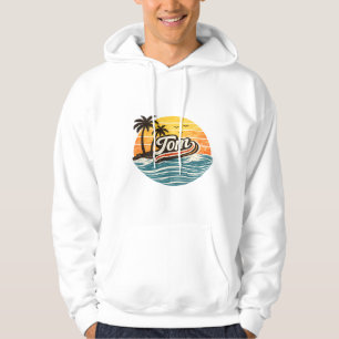 Moletom Design de Nome Tom Retro Sunset