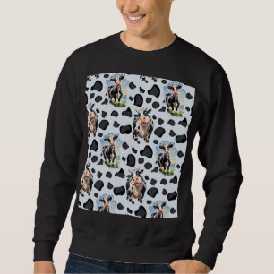 Moletom Design de padrão animal de vaca