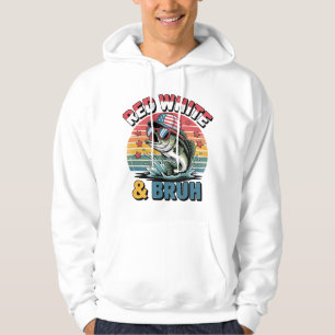 Moletom Design de Pesca de Bass Patriótico