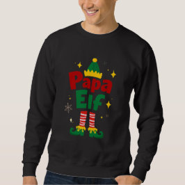Moletom Design de pijama de Natal da família Papa Elf