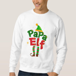 Moletom Design de pijama de Natal da Família Papa Elf