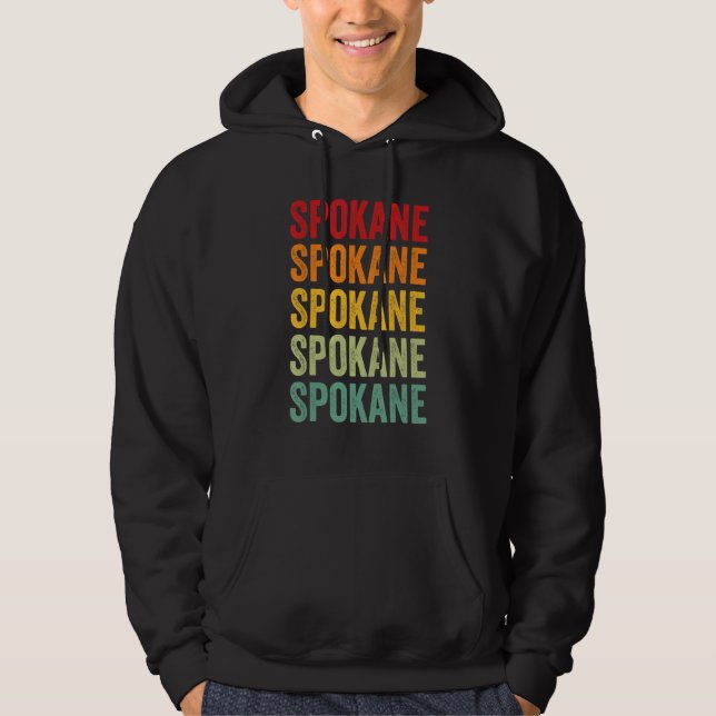 Moletom Design de texto Rainbow de Spokane County (Frente)