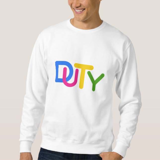 Moletom Design de texto simples (Frente)
