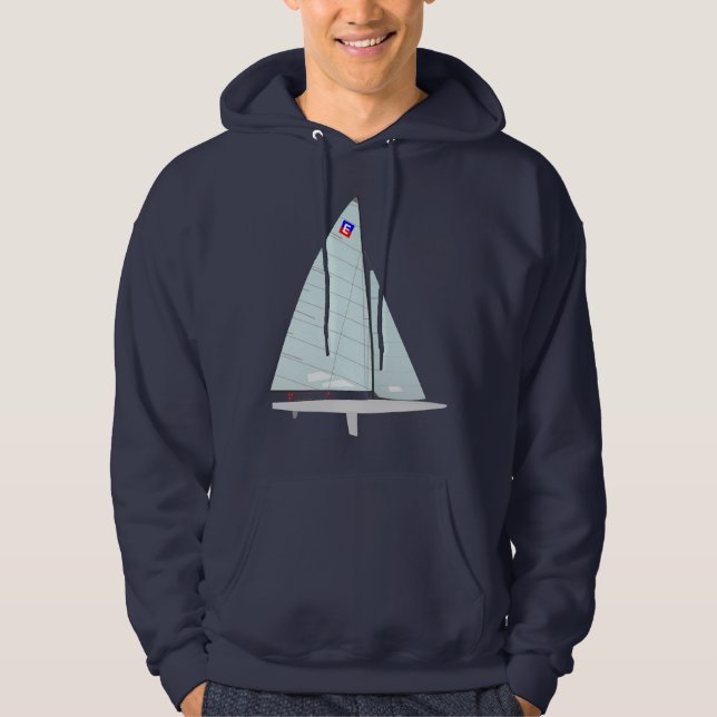 Moletom Design do Scow um de E que compete o veleiro (Frente)