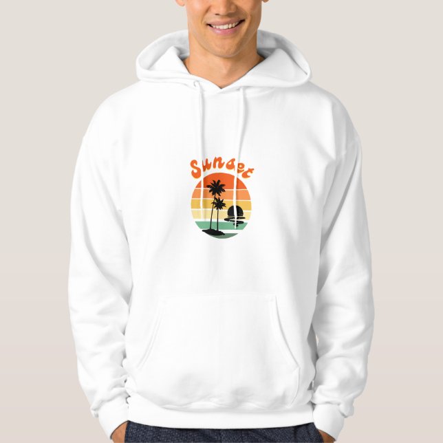 Moletom Design dos Sunset Men's Hoodies (Frente)
