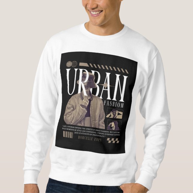 Moletom Design Gráfico de Estilo Urbano – Roupas de Rua Ou (Frente)