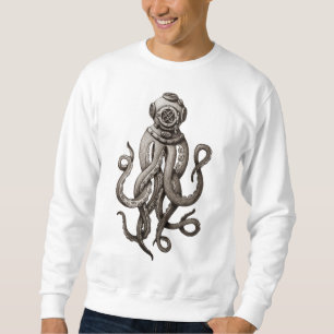 Moletom Design Gráfico de Octopus de Unidade de Mergulho