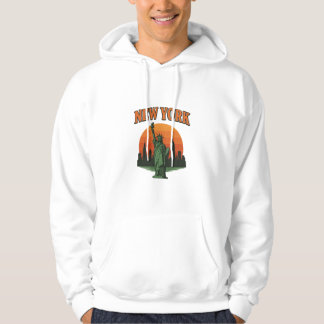 Moletom Design Gráfico Vintage de Nova York – Estátua da L