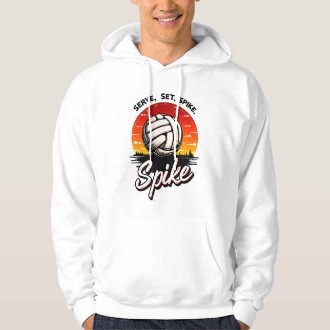 Moletom design para jogadores com gráficos de voleibol (Frente)