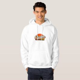 Moletom Design Personalizado de Nome Charlotte Retro Pôr d
