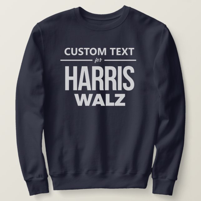 Moletom Design personalizado para Harris Walz (Frente do Design)