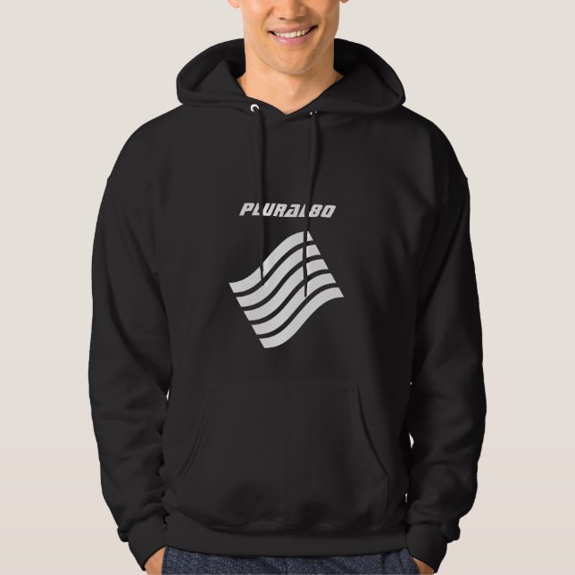 Moletom Design preto desportivo branco (Frente)