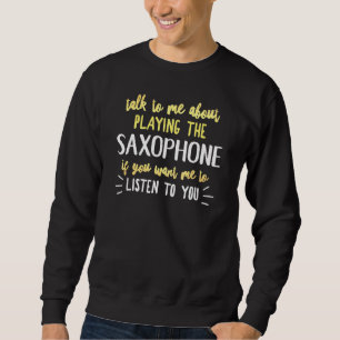 Moletom Design Saxofone Para Tocar Música Para Homens E Mu
