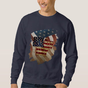Moletom Design Vintage Dia da Independência 4 de Julho
