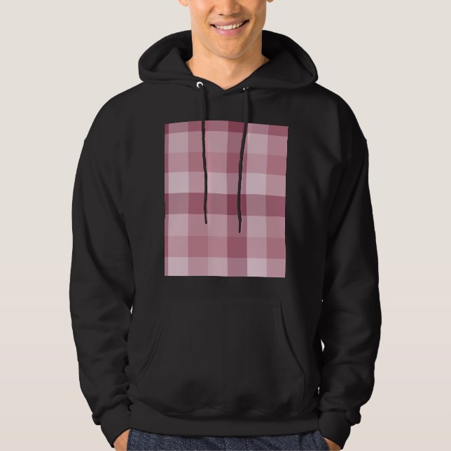 Moletom Design Xadrez Gingham Rosa (Frente)