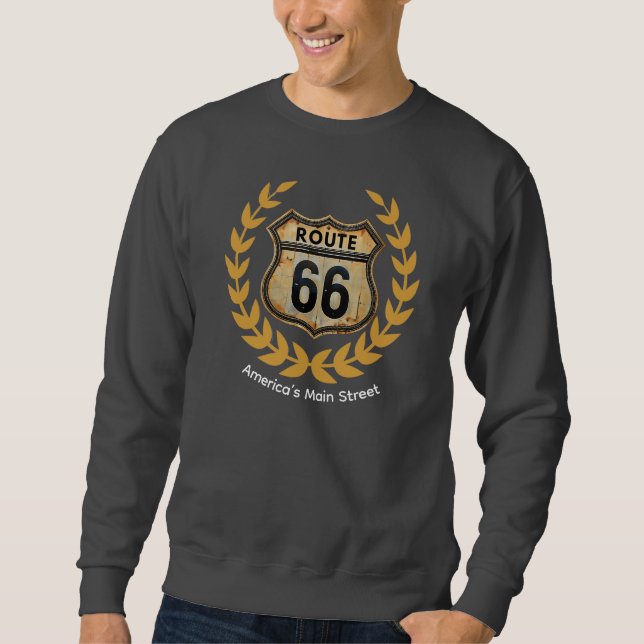 Moletom Designer de rotas 66 (Frente)