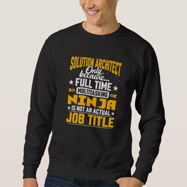 Moletom Designer de Soluções de Título de Trabalho do Solu (Frente)