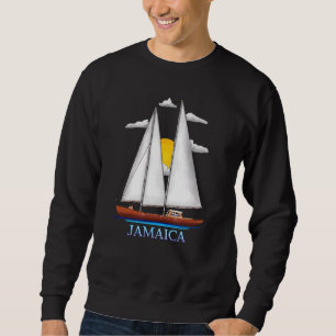 Moletom Designs de vela à vela costeira da Jamaica