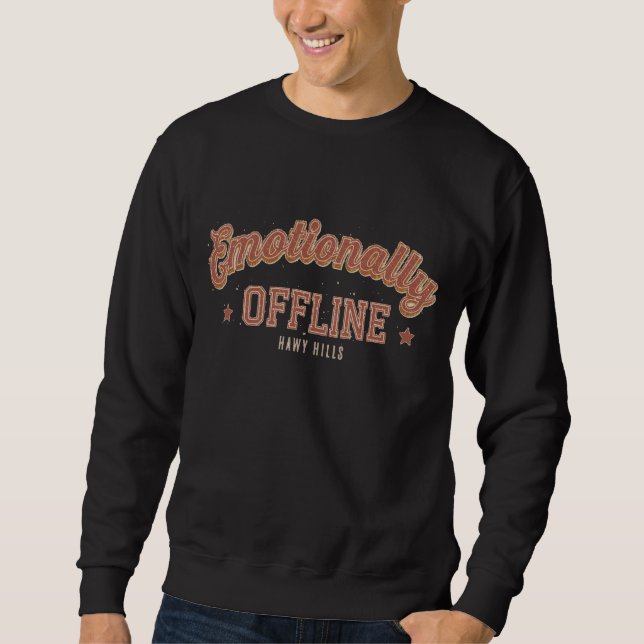 Moletom Desligado Emocionalmente – Minimalista Vintage (Frente)