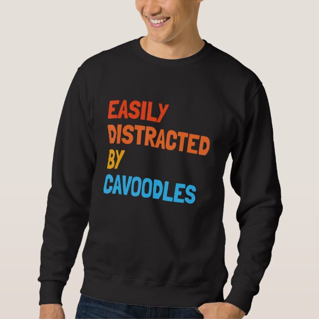 Moletom Deslocado Facilmente Pelo Cachorro De Cavoodles (Frente)