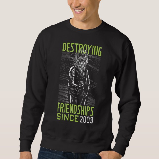 Moletom Destruir amizade desde 2003 (Frente)