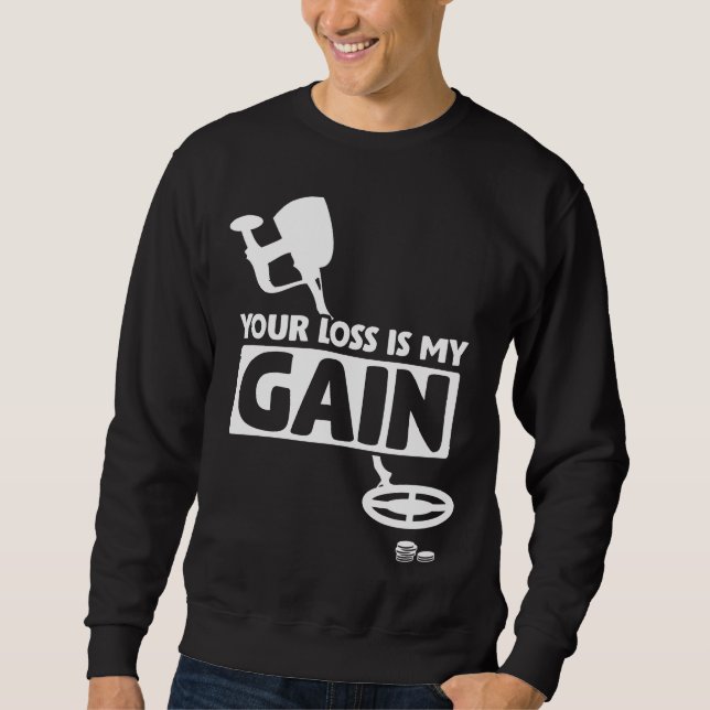 Moletom Detector de Metal Caça a Moedas de Praia (Frente)