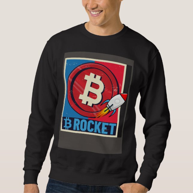 Moletom Detentor de Bitcoin Curso de Foguete Bitcoin Explo (Frente)