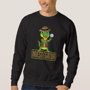 Moletom Detetive Investi Gator Pun Alligator