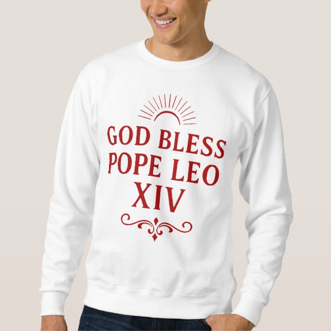 Moletom Deus abençoe Papa Leo XIV (Frente)