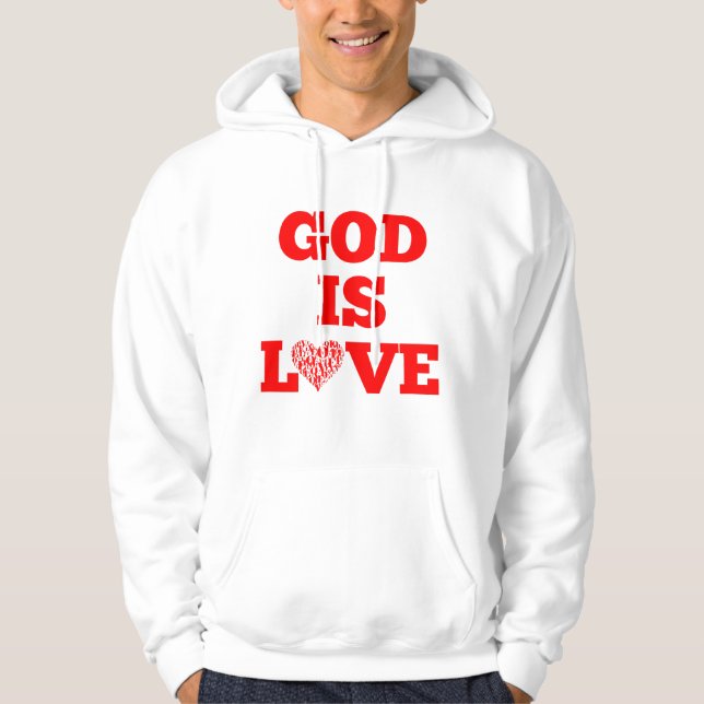 Moletom Deus é amor, citação Bíblia de homens (Frente)