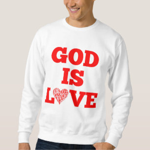 Moletom Deus é amor, citação Bíblia de homens