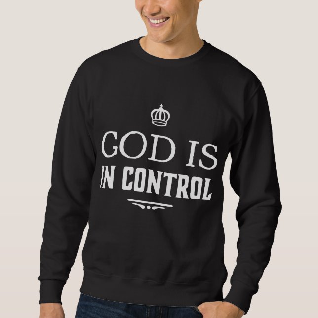 Moletom Deus Está No Controle (Frente)
