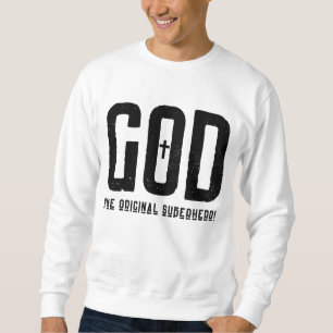 Moletom Deus O Super-Herói Original Cruzam Bíblicas Homens