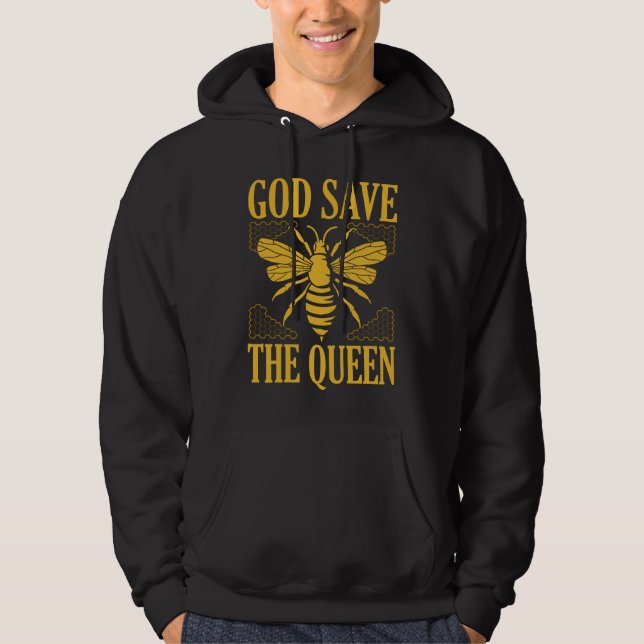 Moletom Deus Salve A Rainha Engraçada Beekeeper Bee Love P (Frente)