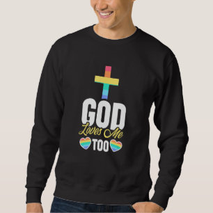 Moletom Deus Também Me Ama - LGBT Homossexual Christian Ga