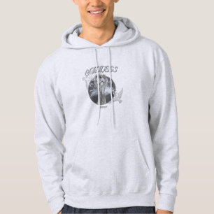 Moletom Deusa Branca e Cinza moderna Hoodie Sweatshirt