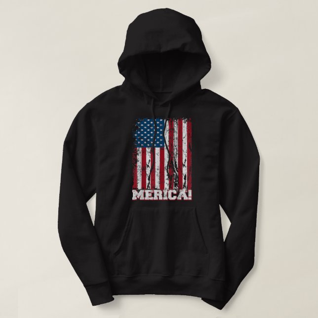 Moletom Dia 4 de julho da Independência Dia dos Estados Un (Frente do Design)