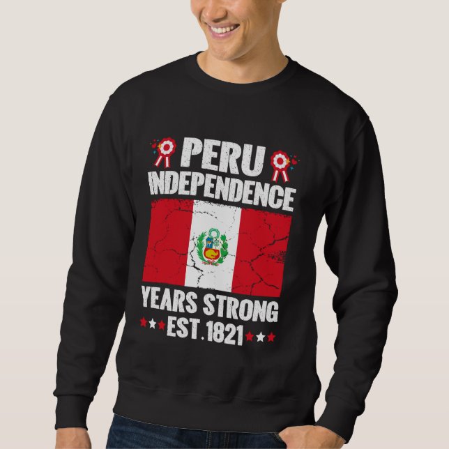 Moletom Dia da Independência do Peru Orgulho da Celebração (Frente)