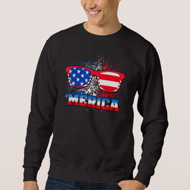 Moletom Dia da Independência Patriótica Dos Eua (Frente)