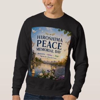 Moletom Dia da Memória da Paz de Hiroshima |