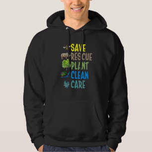 Moletom Dia da Terra Salvar resgate Planta Limpa Cuidado T