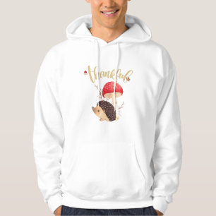 Moletom Dia de Ação de Graças - Cute Kawaii Hedgehog outon