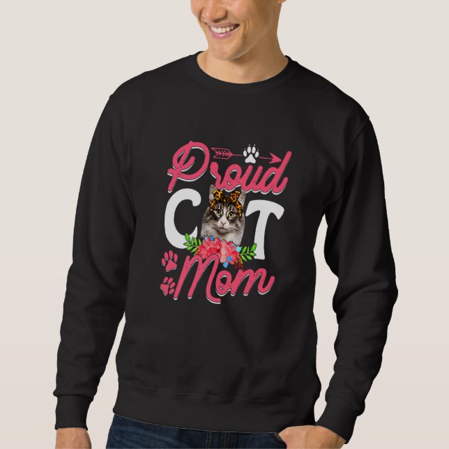 Moletom Dia de as mães Gato Orgulhoso da Mãe (Frente)