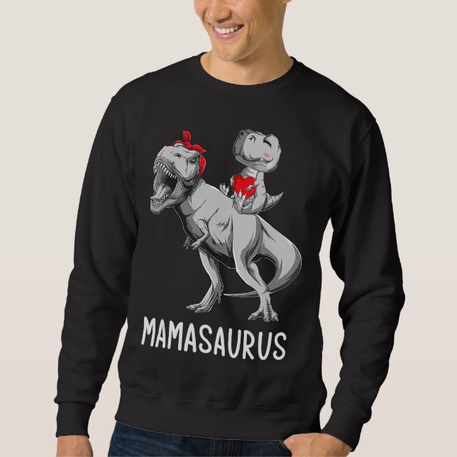 Moletom Dia de as mães Mãe Mamassauro Dinossauro Mama Rex  (Frente)