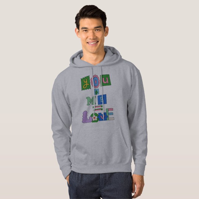Moletom Dia de os namorados Hoodie para presente (Frente Completa)